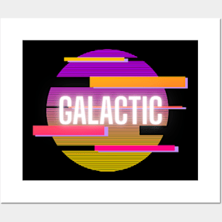 Galactic Retro Sun Posters and Art